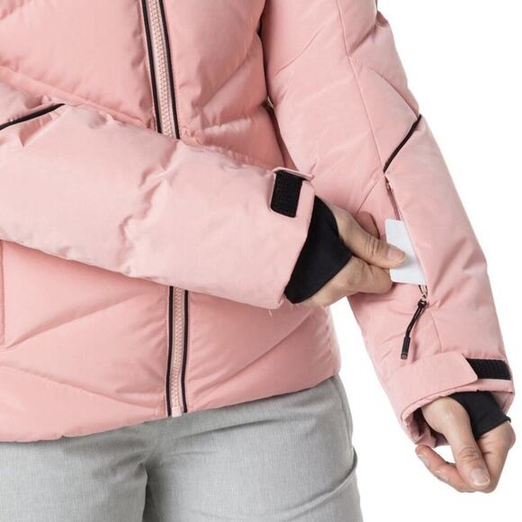 Rossignol Jacket Sz Small Womens Cooper Pink Staci Pearly Full Zip Black Winter - Picture 16 of 16